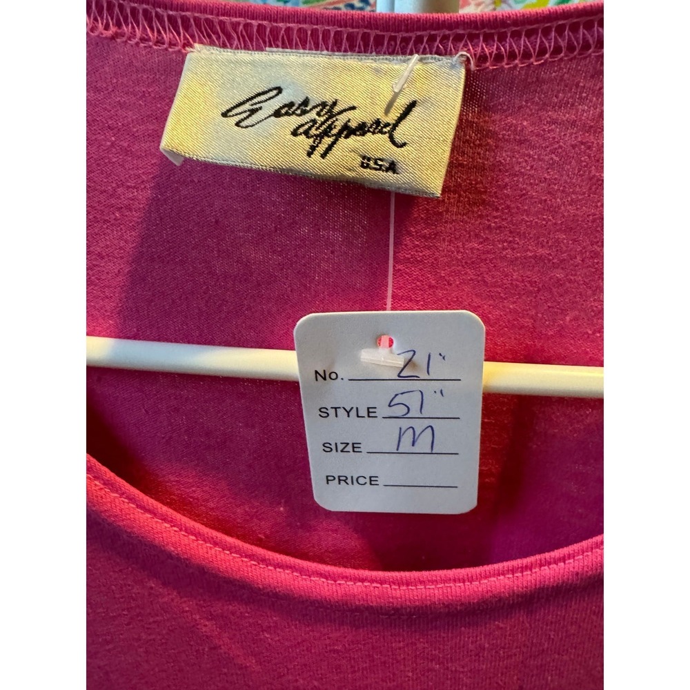 184 Easy Apparel pink tshirt dress - M - Picture 3 of 4